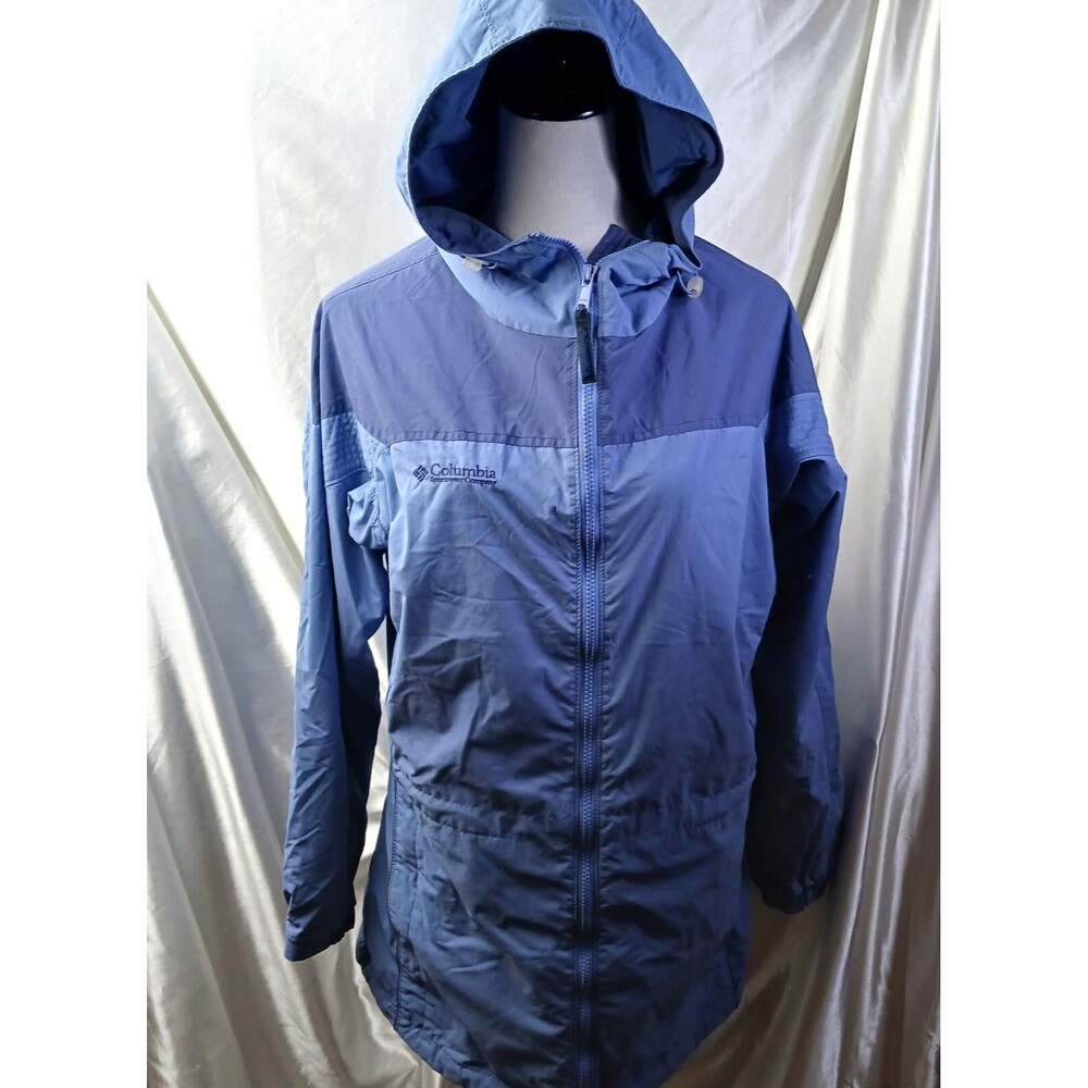 COLUMBIA BLUE WINDBREAKER JACKET SIZE M